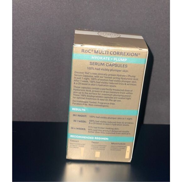 RoC Multi Correxion Hydrate + Plump Serum Capsules - 30 Capsules Hyaluronic Acid - Picture 5 of 6